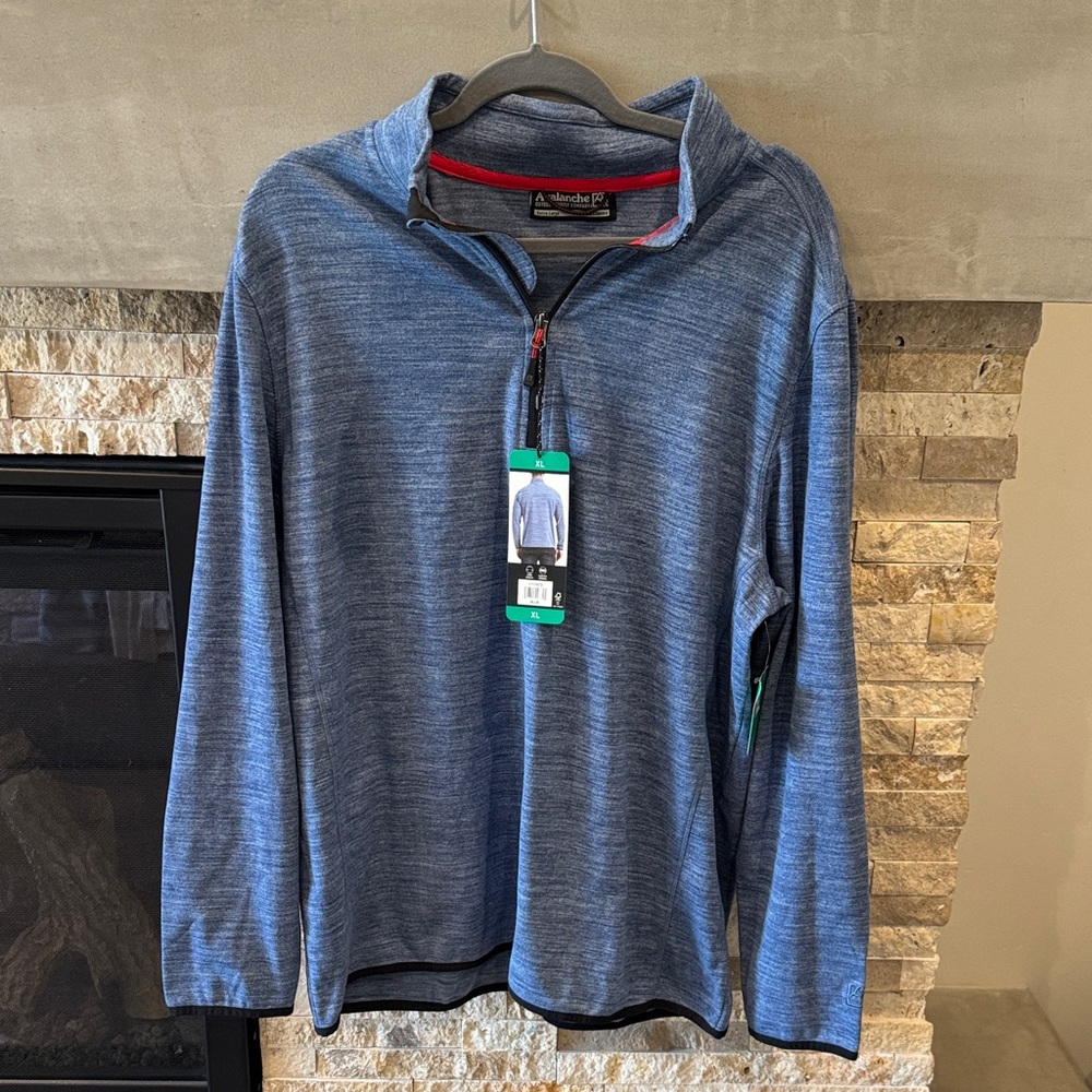 Avalanche Heather Blue Quarter-Zip Pullover